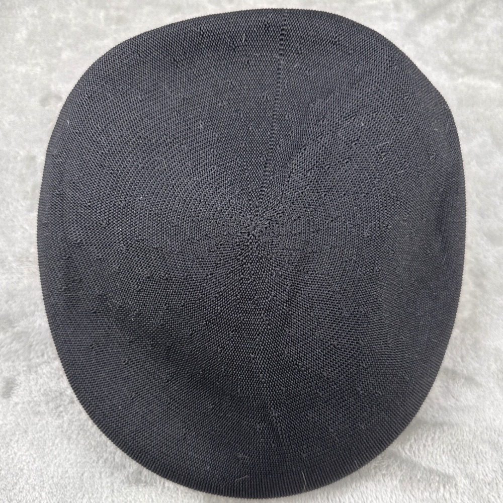 Kangol Tropic 504 Black Flat Cap Mesh Knit Ivy Hat Small 0287BCHW